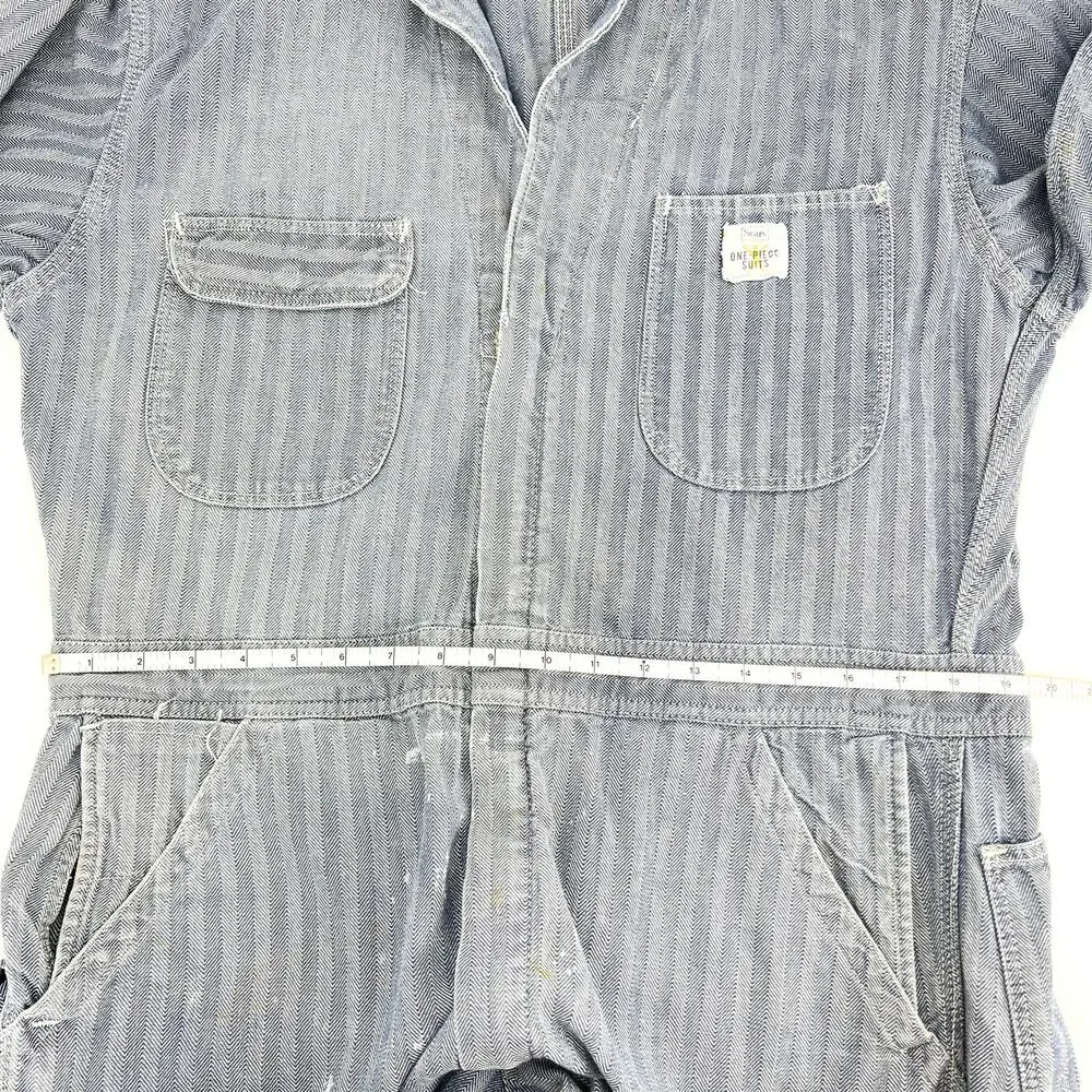 Vintage 70s Sears Mechanic Coveralls Michael Myers Talon Zipper Size 42 Mens